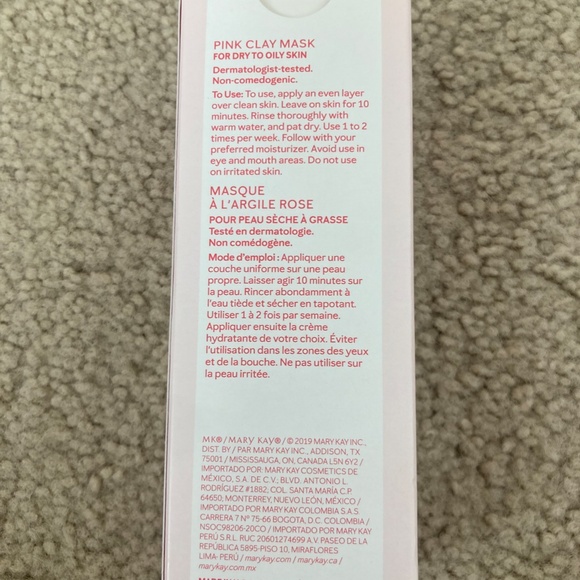 MARY KAY PINK CLAY MASK~WASH OFF~ANTIOXIDANT PROPERTIES~SPECIAL EDITION! - Picture 2 of 2